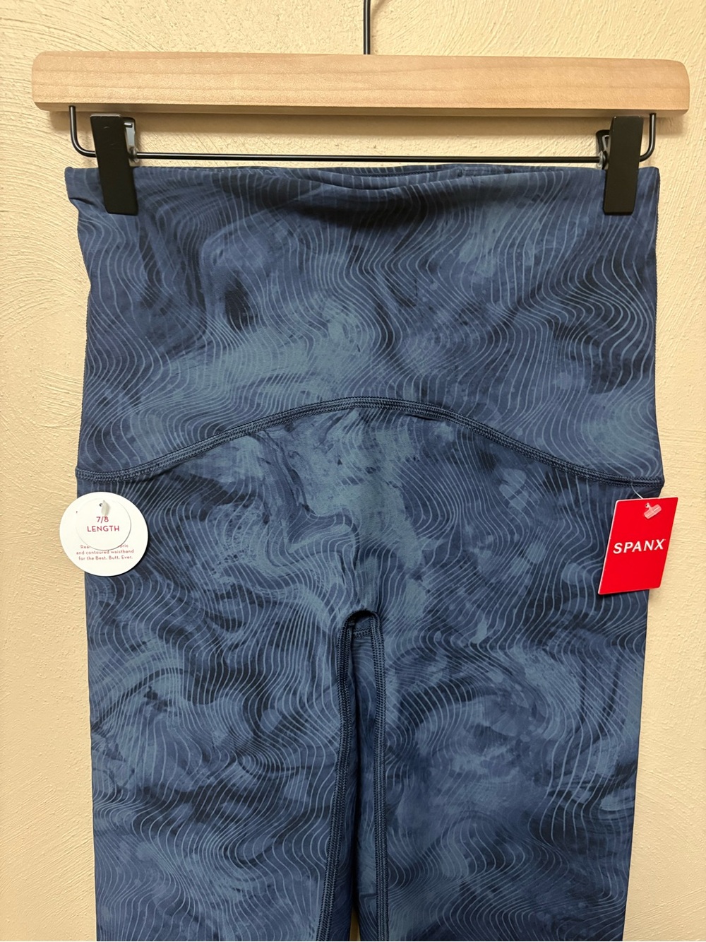 SPANX Booty Boost 7/8 Leggings Ebb & Flow Midnight Navy Size Medium NWT New - Picture 6 of 16